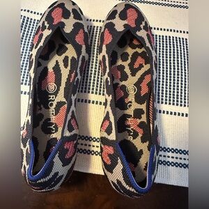 NWOB Rothy's Red Cat Round Toe Knit Flats (RETIRED)